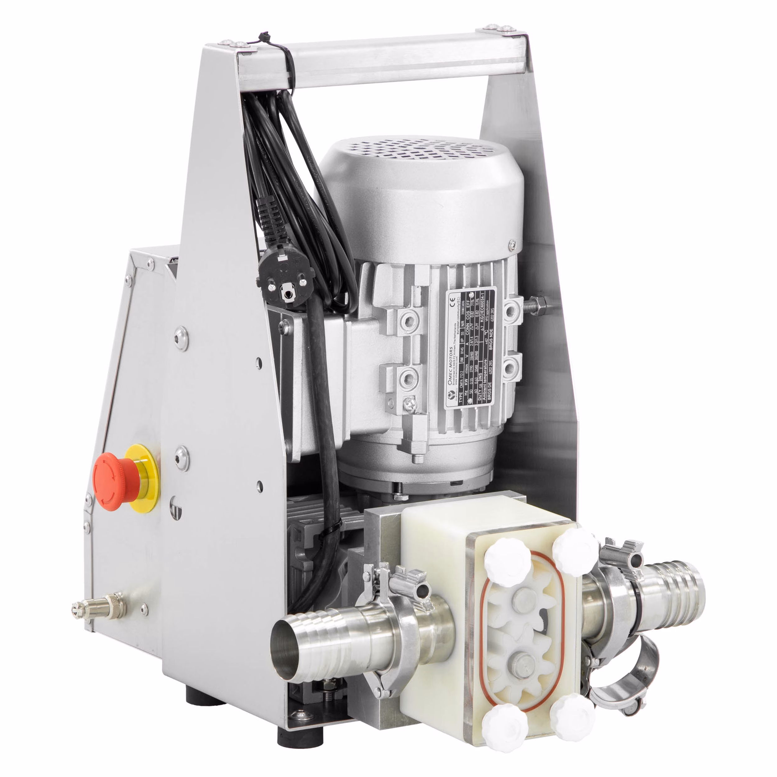 Lyson Honigpumpe kompakt 230 V mit Getriebemodul – Rückansicht