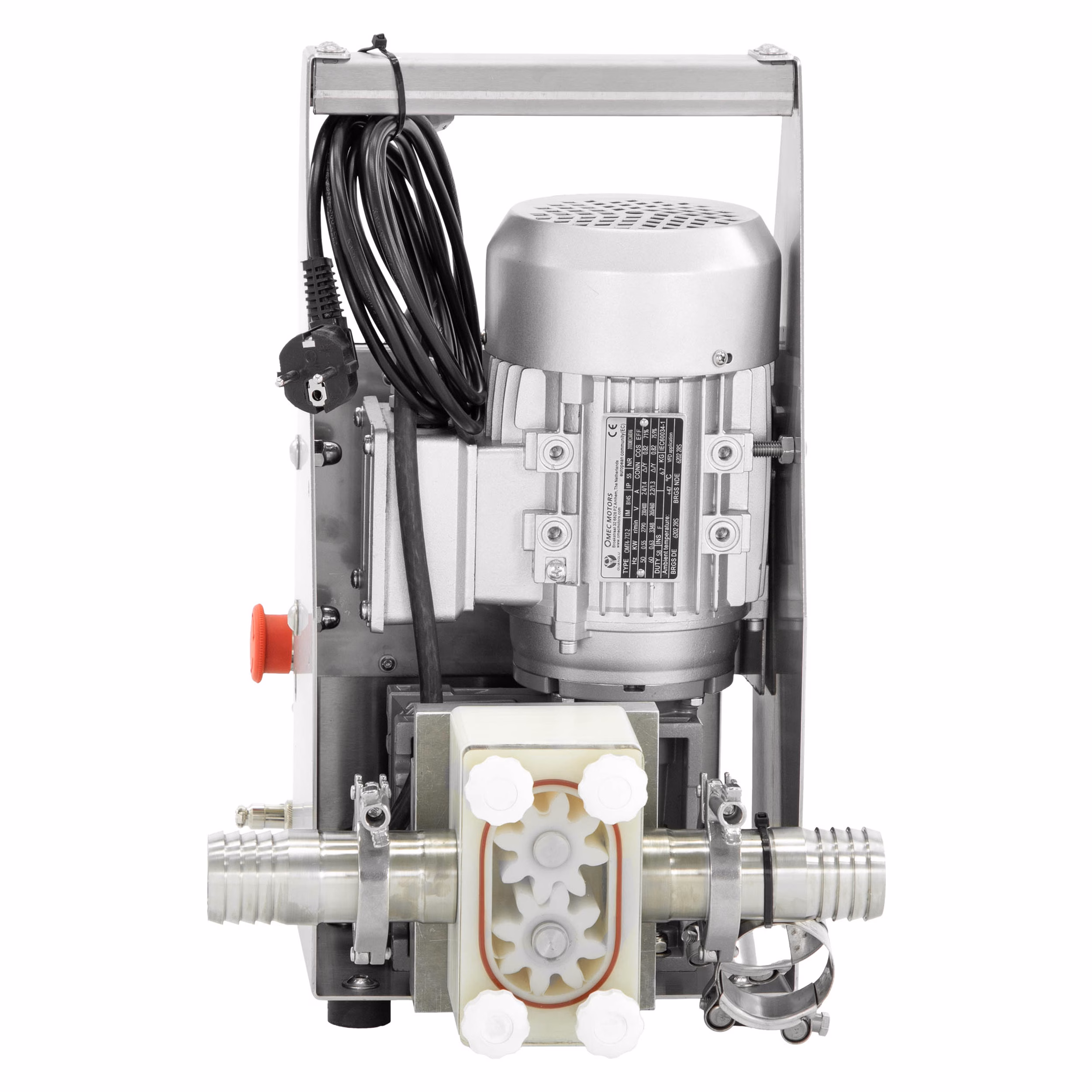 Lyson Honigpumpe kompakt 230 V – Getriebemodul und Anschlüsse