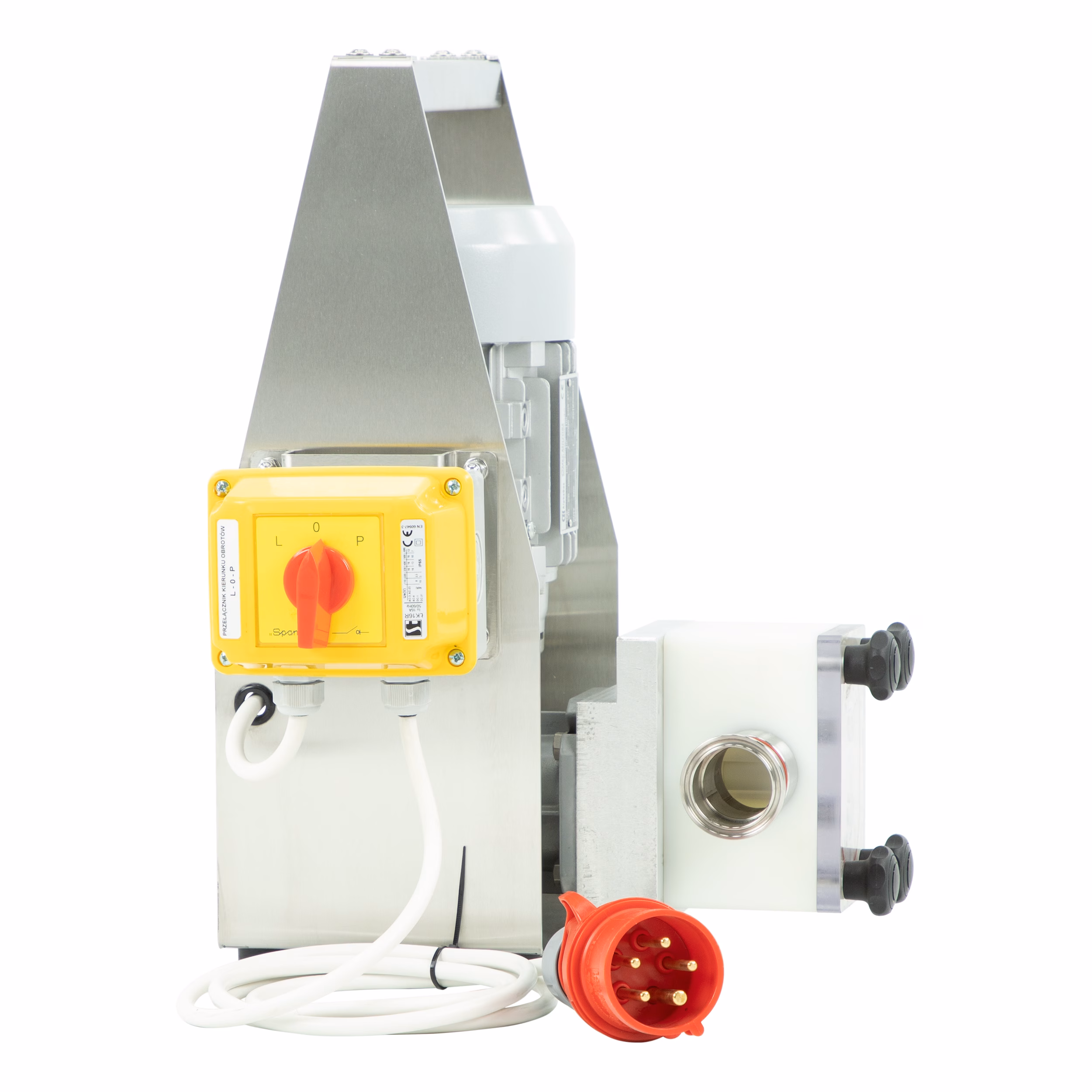 Lyson Honigpumpe kompakt 400 V mit Getriebemodul – Seitenansicht