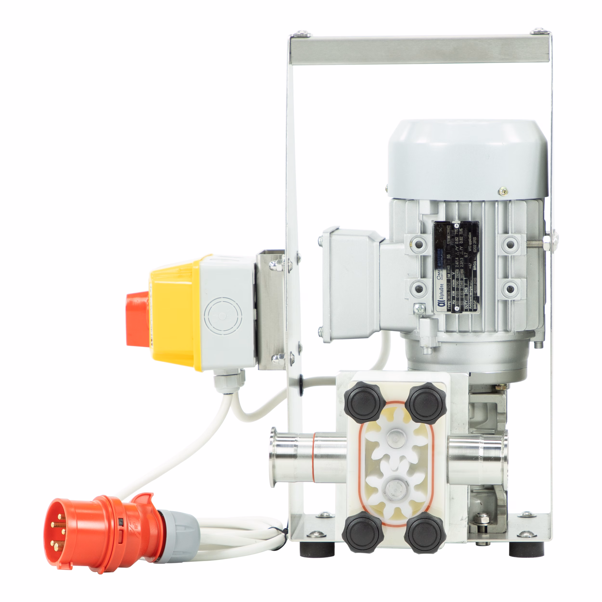 Lyson Honigpumpe kompakt 400 V – Getriebemodul und Ø-40-mm-Anschlüsse