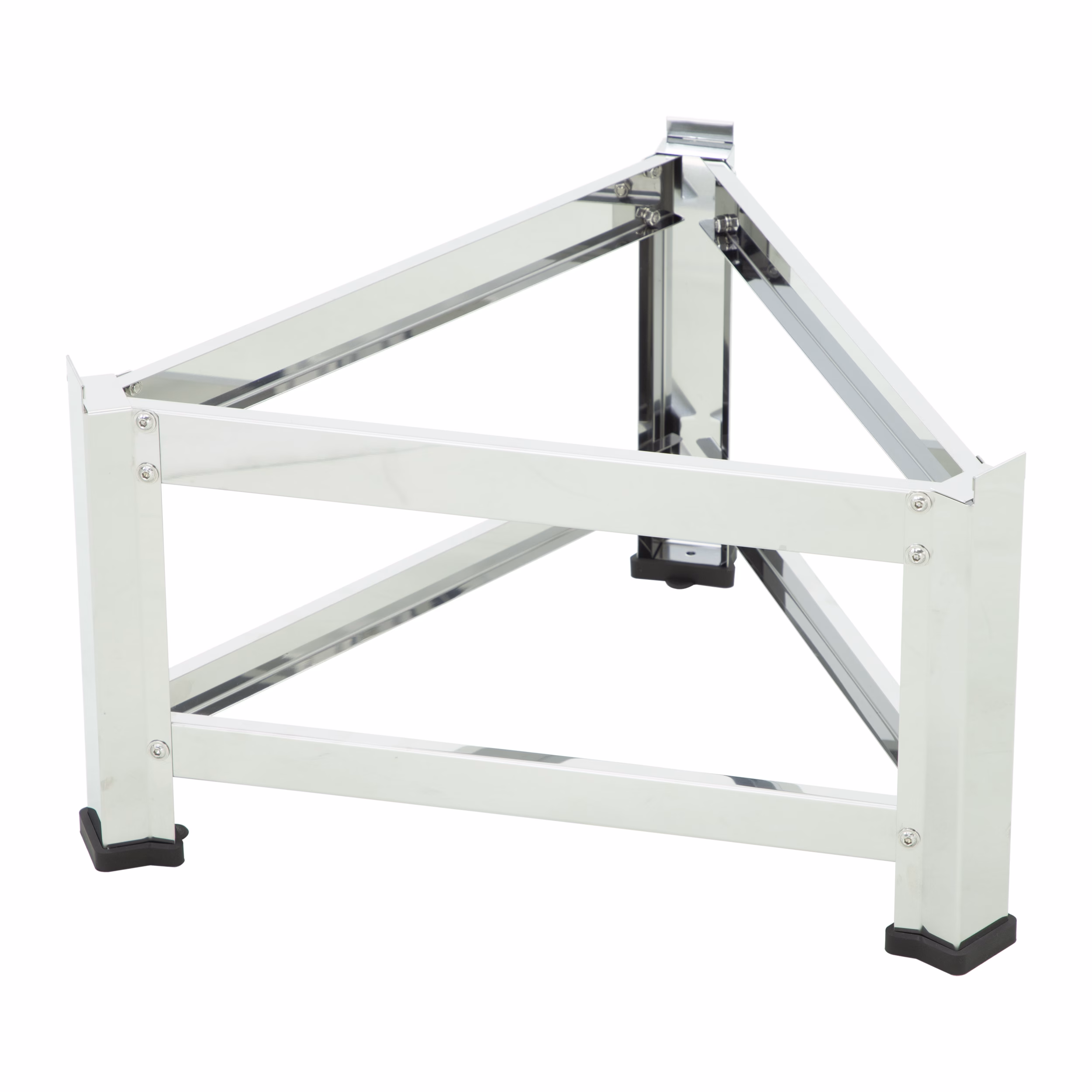 Lyson Edelstahl-Untergestell für Abfüllbehälter 300 l – W320600N – Seitenansicht