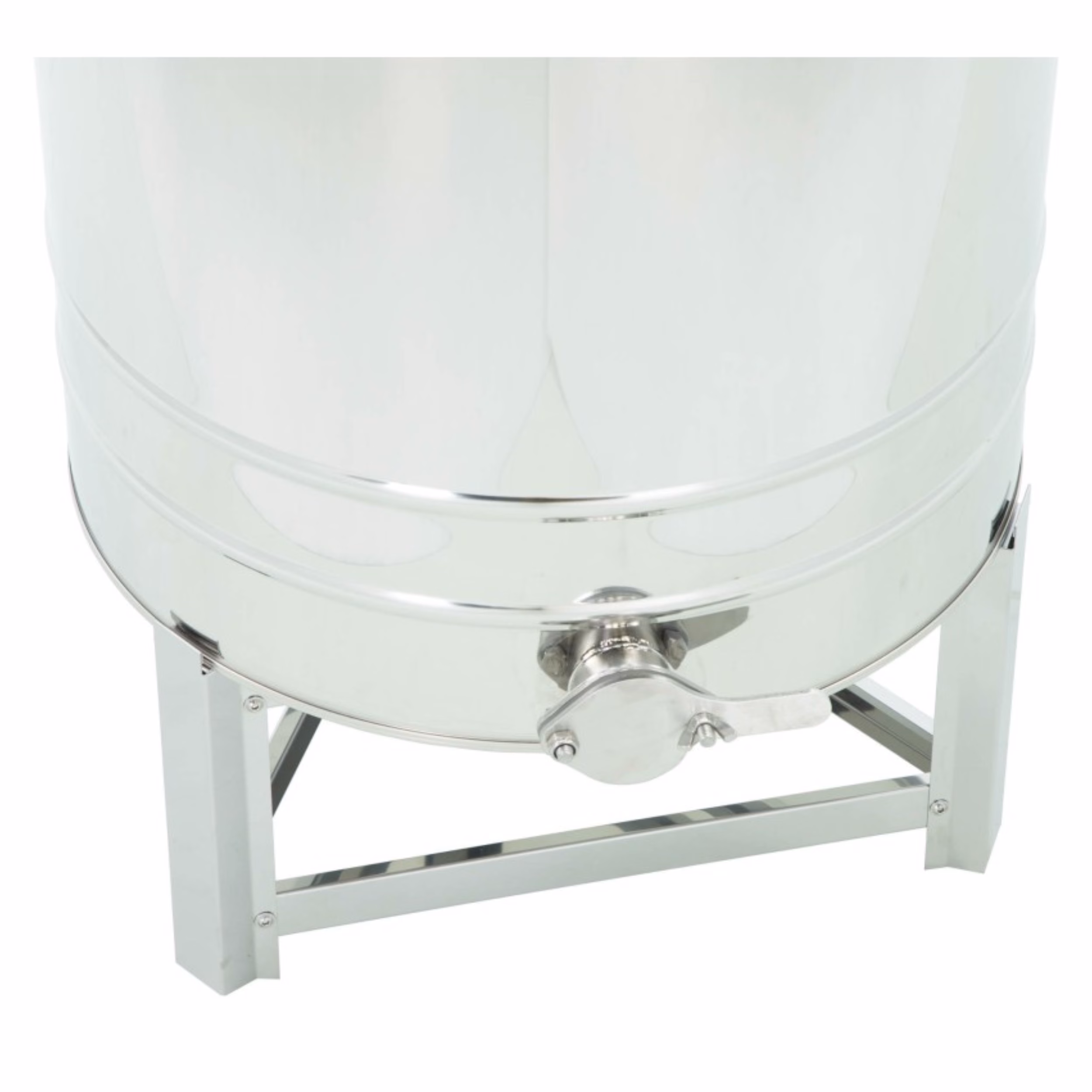 Lyson Edelstahl-Untergestell für Abfüllbehälter 200 l – W3206N – Detailansicht 1