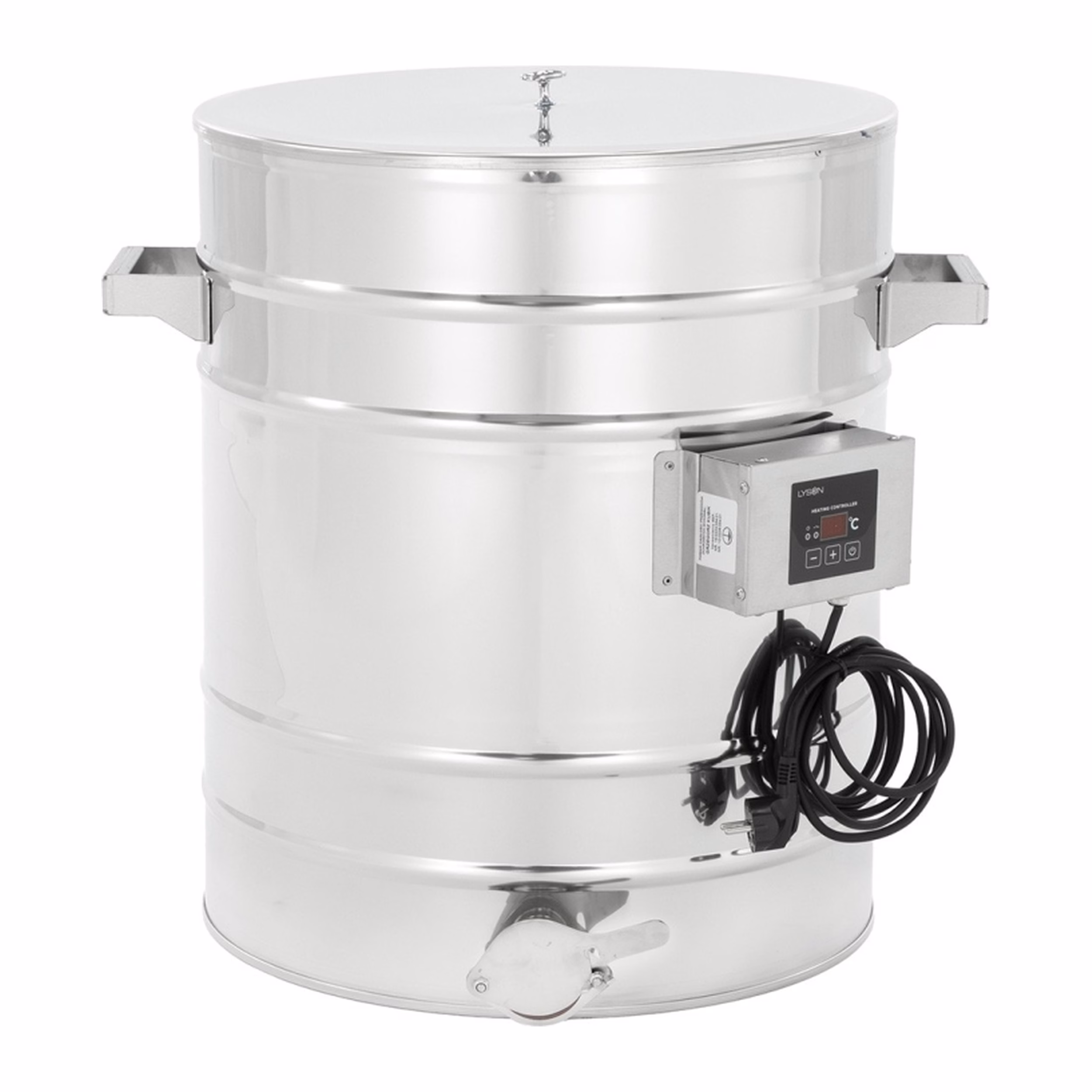 Lyson Absetzbehälter PREMIUM beheizt mit Konusboden 50 l / ~70 kg