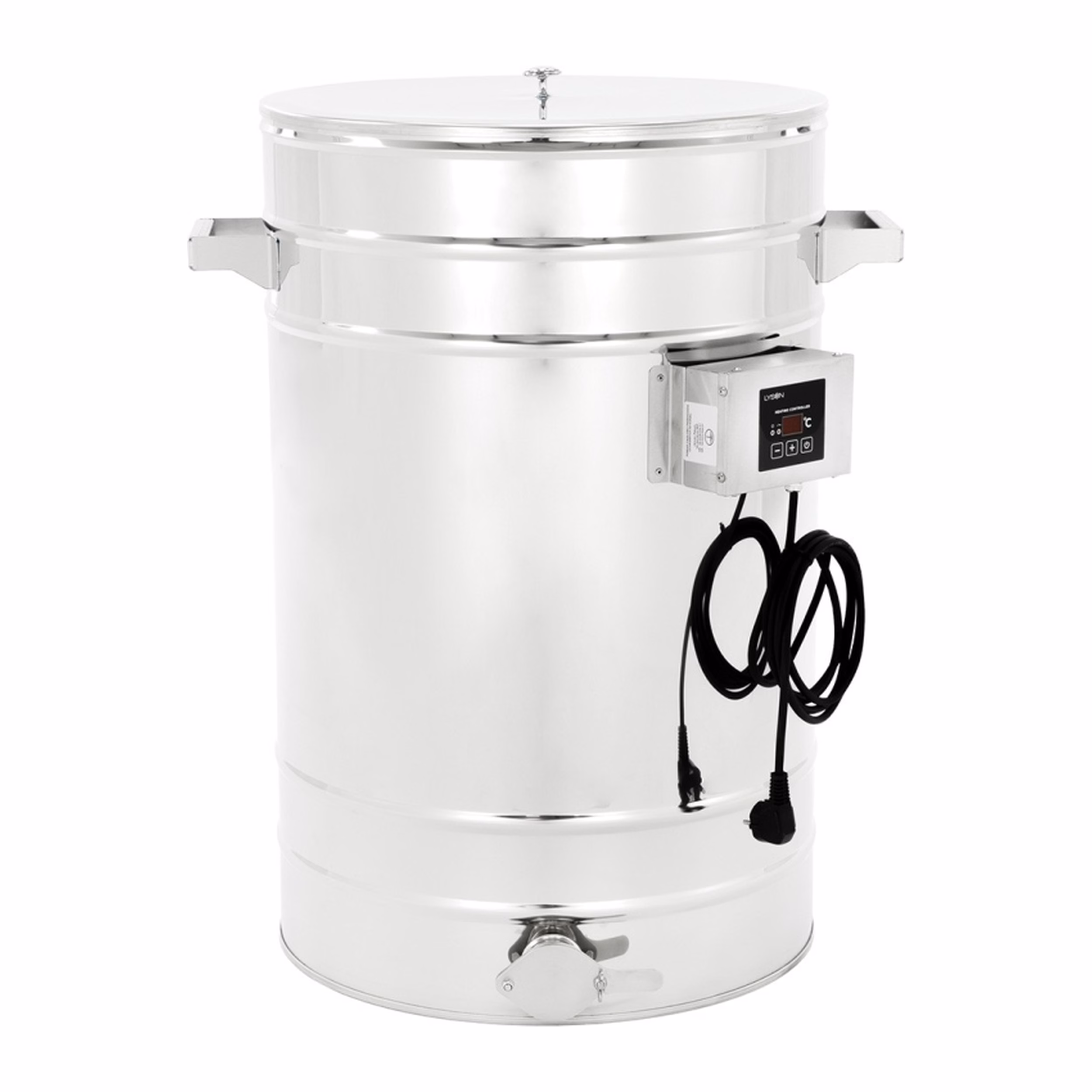 Lyson Absetzbehälter PREMIUM beheizt mit Konusboden 70 l / ~98 kg