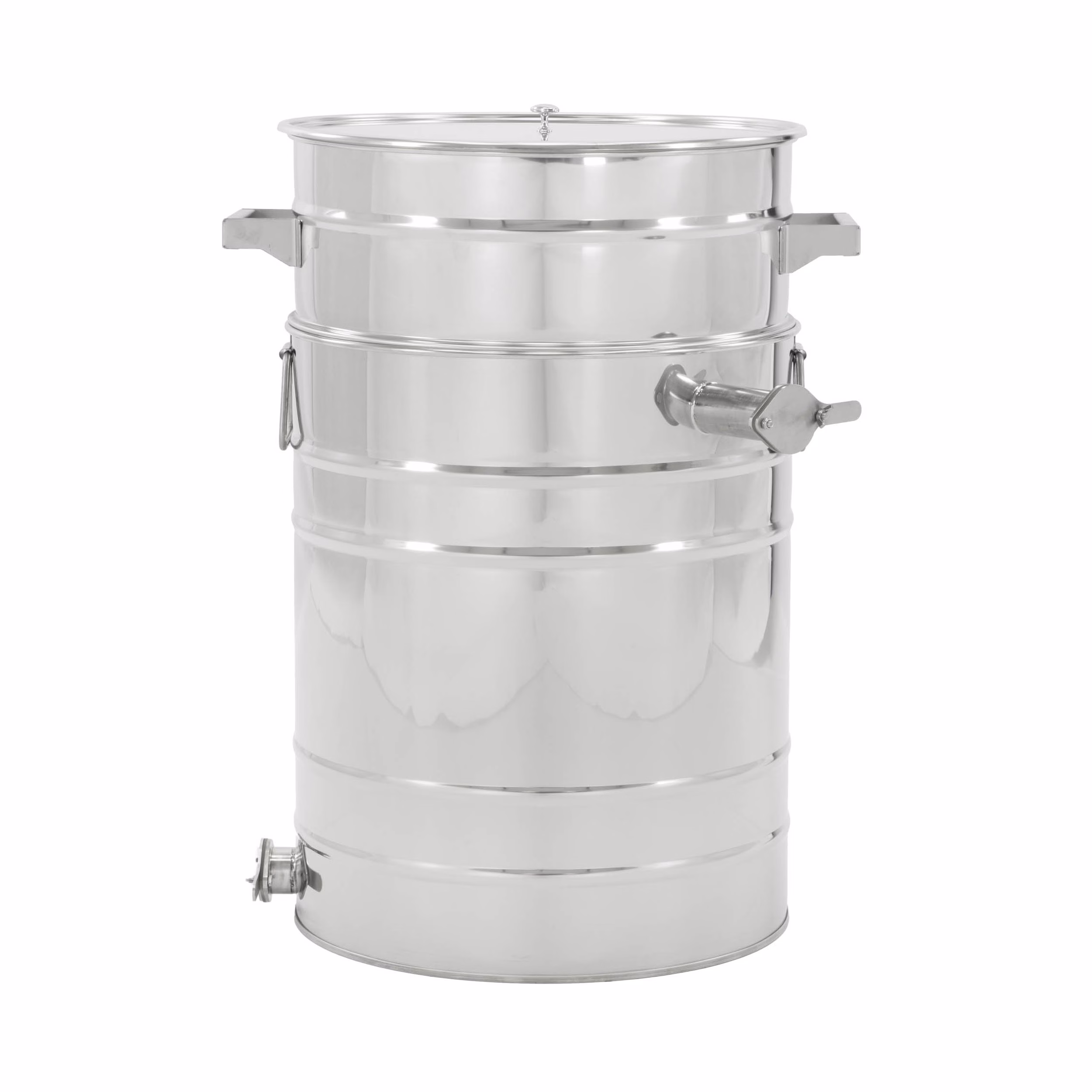 Lyson Abfüllbehälter CLASSIC 50–150 l mit Konussieb und zwei Ventilen – Ansicht 18
