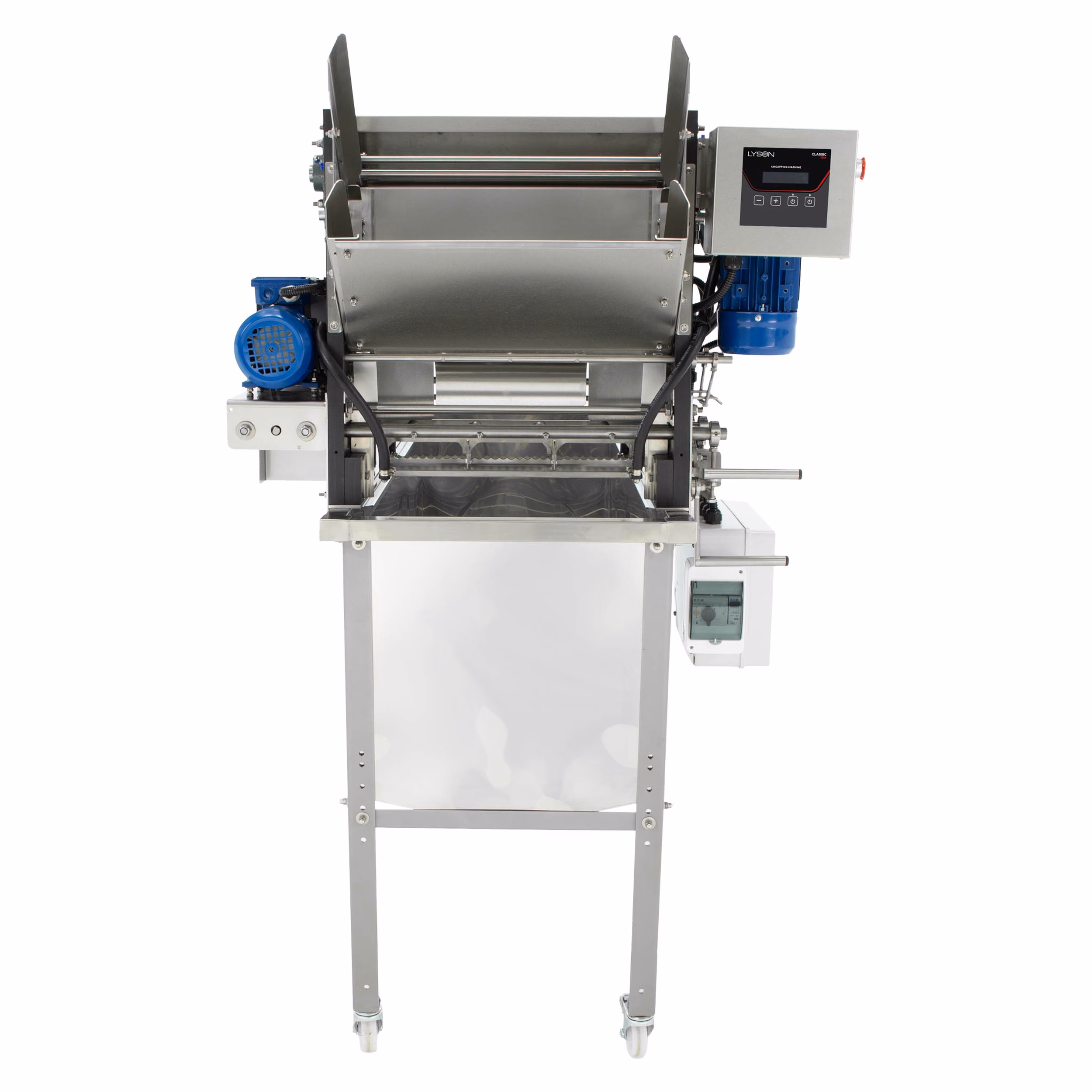 Lyson Entdeckelungsmaschine CLASSIC mit Rähmchenhalter 1500 mm – Frontansicht