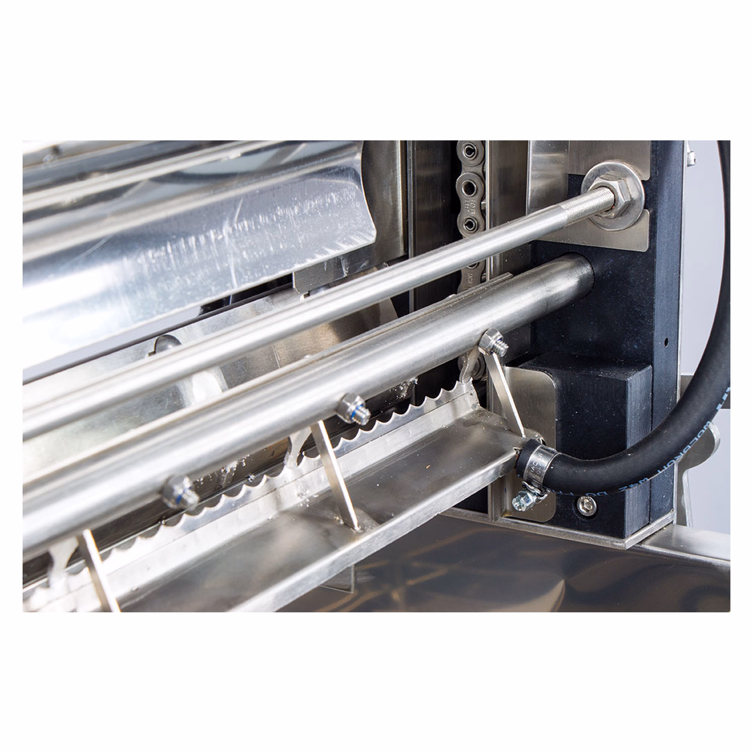 Lyson Entdeckelungsmaschine CLASSIC mit Rähmchenhalter 1500 mm – Vorschubdetail