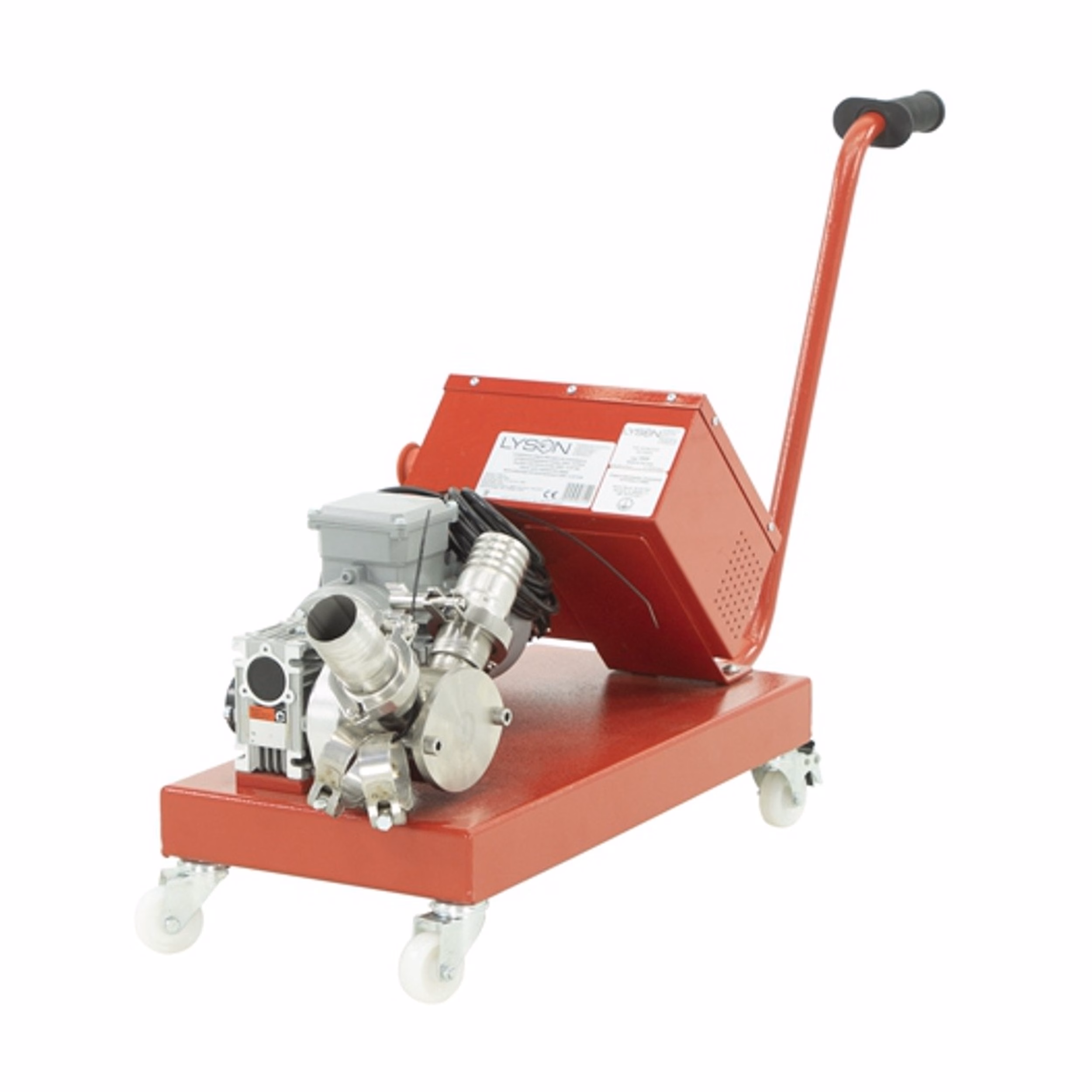 Lyson Honigpumpe mobil 230 V, 0,37 kW mit Frequenzumrichter – Rückansicht