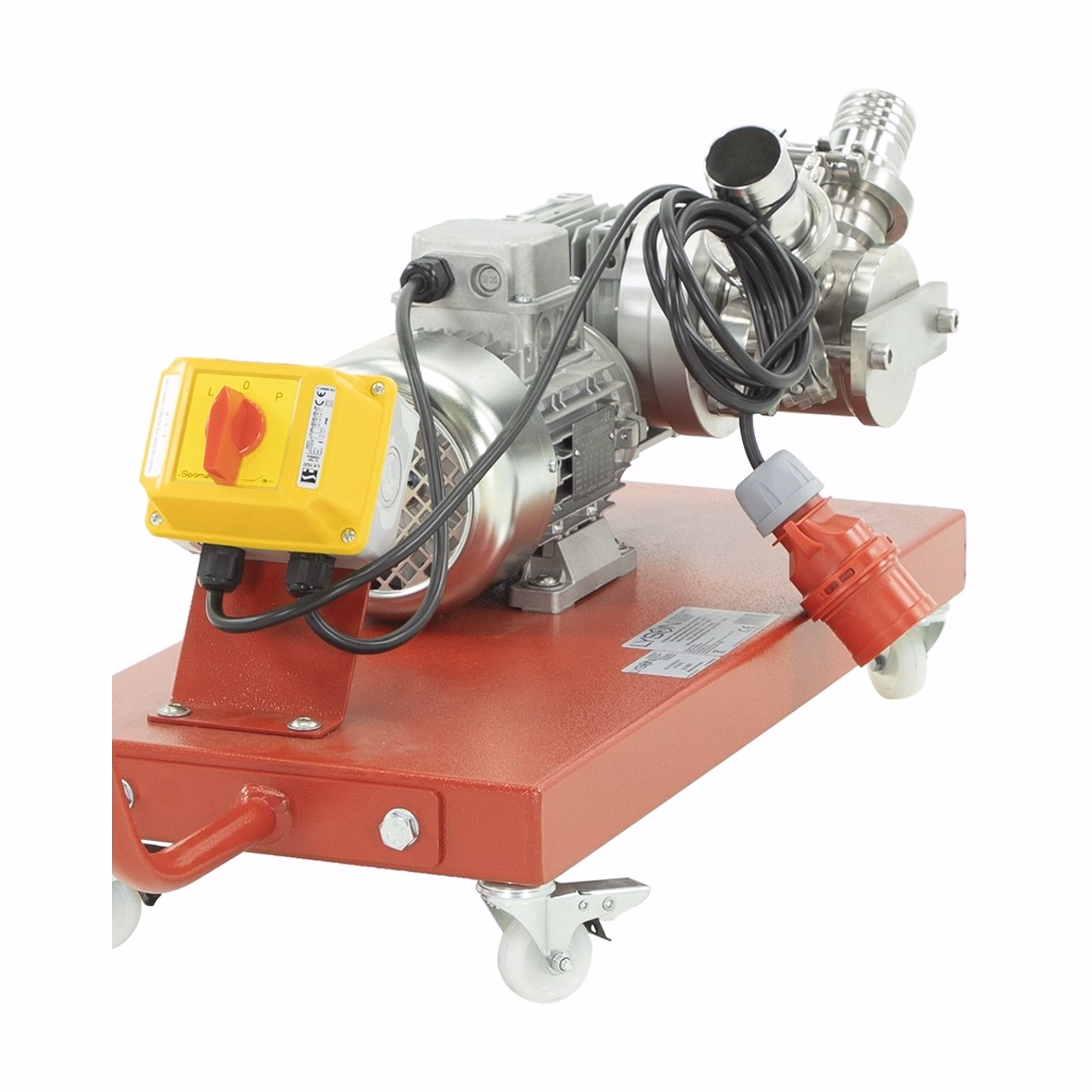 Lyson Honigpumpe mobil 400 V, 1,5 kW – Pumpenmodul und Anschlüsse
