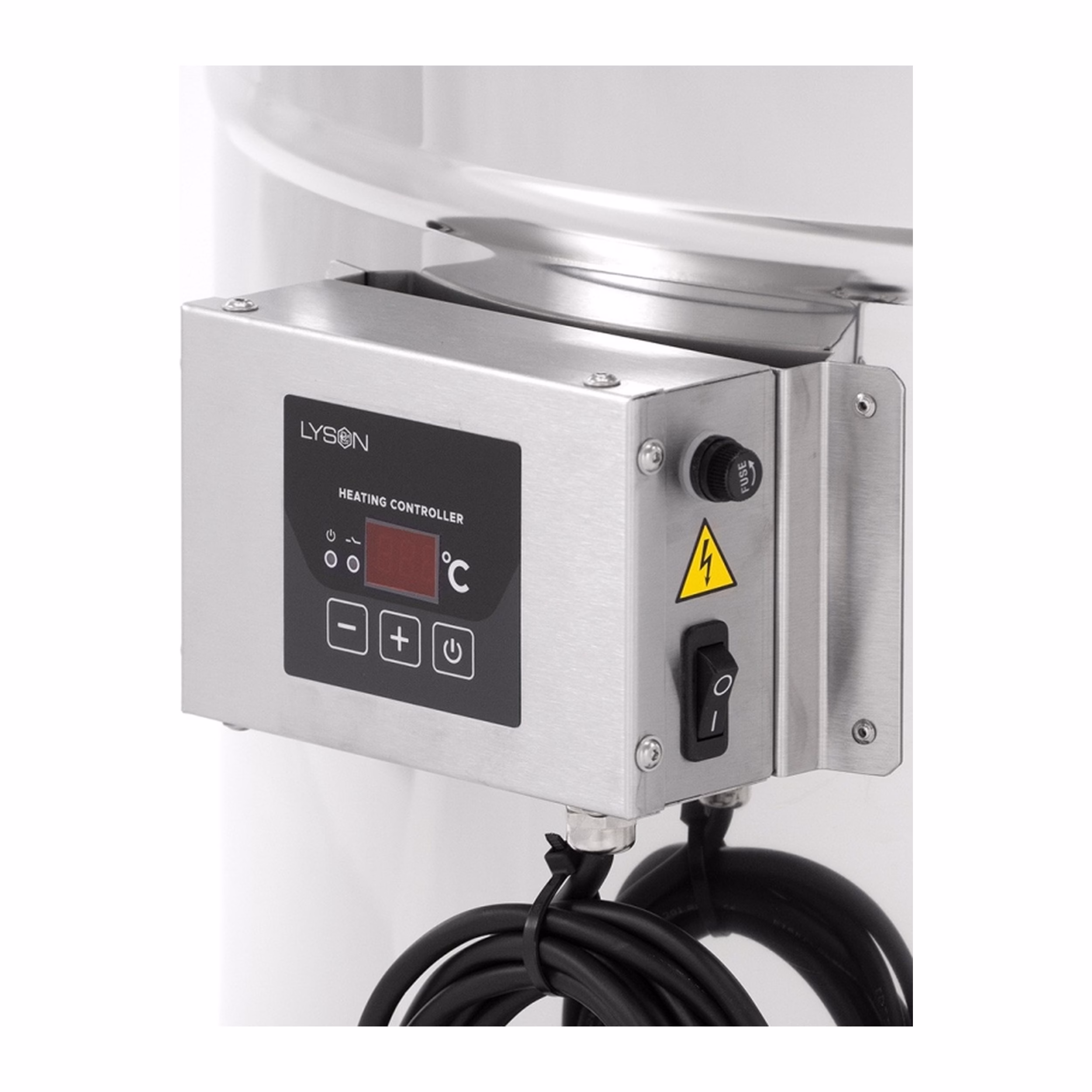 Lyson Absetzbehälter PREMIUM beheizt mit Konusboden 100 l / ~140 kg