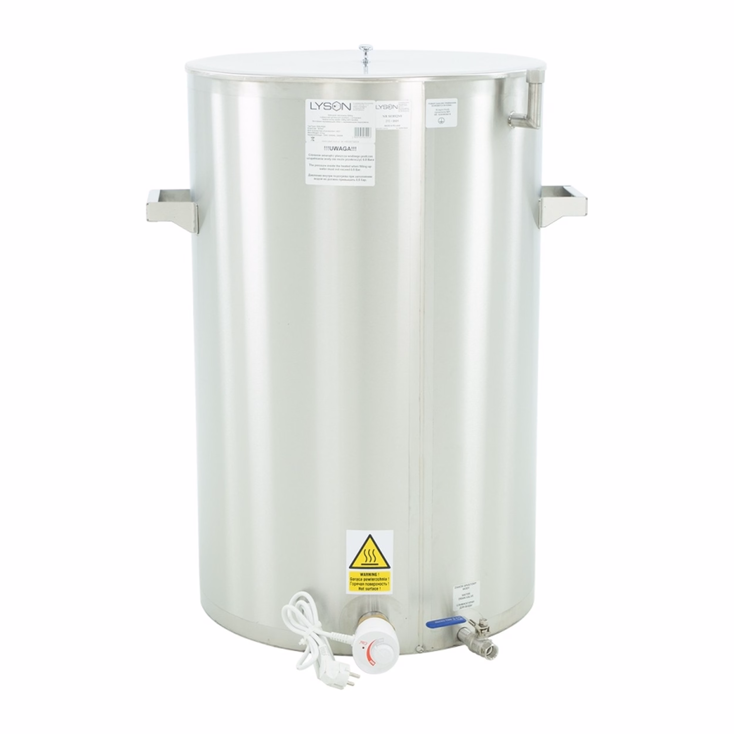 Lyson Absetzbehälter mit Wasser-Heizmantel 150 l / ~210 kg