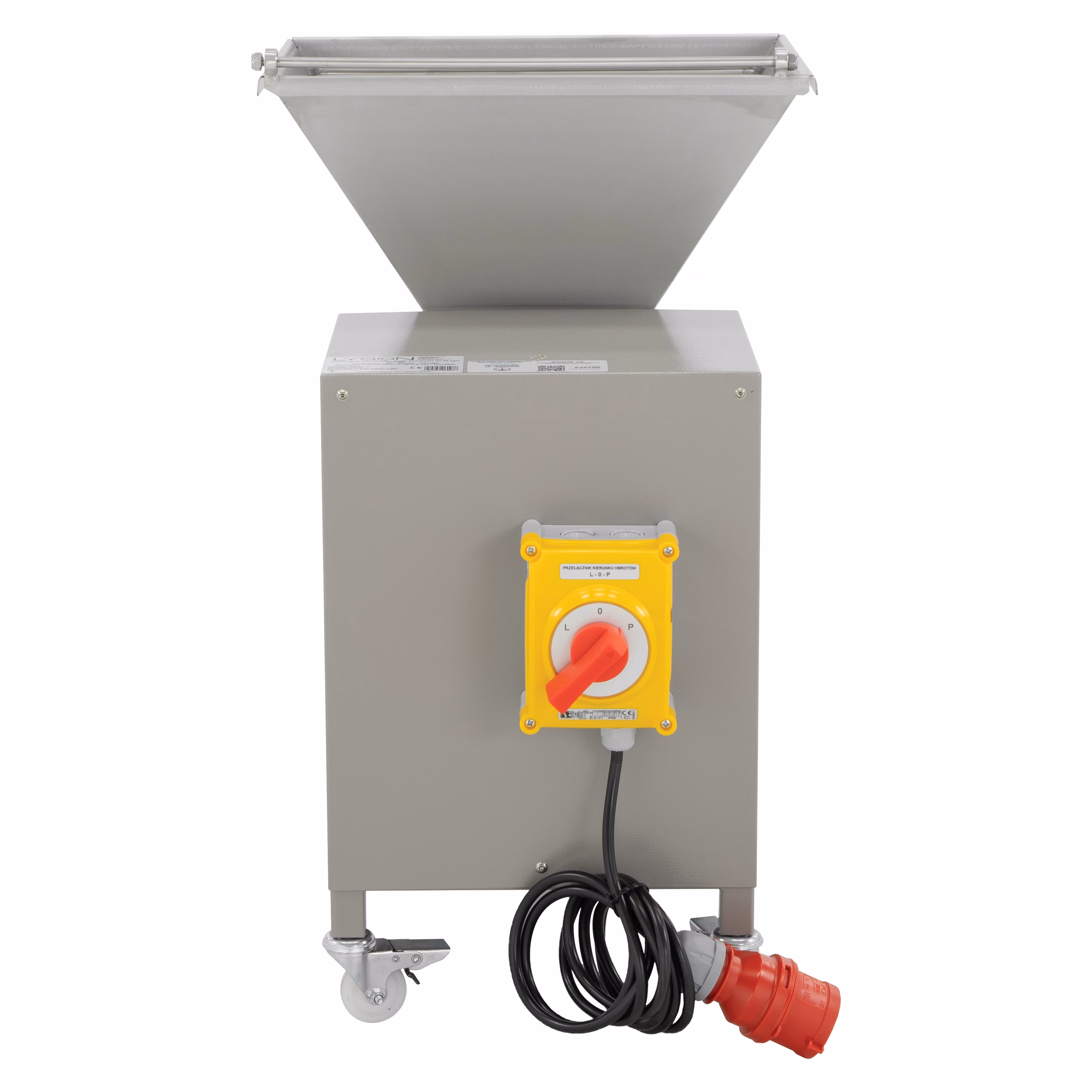 Lyson OPTIMA Deckelwachspresse 400 V Rückansicht mit Anschluss