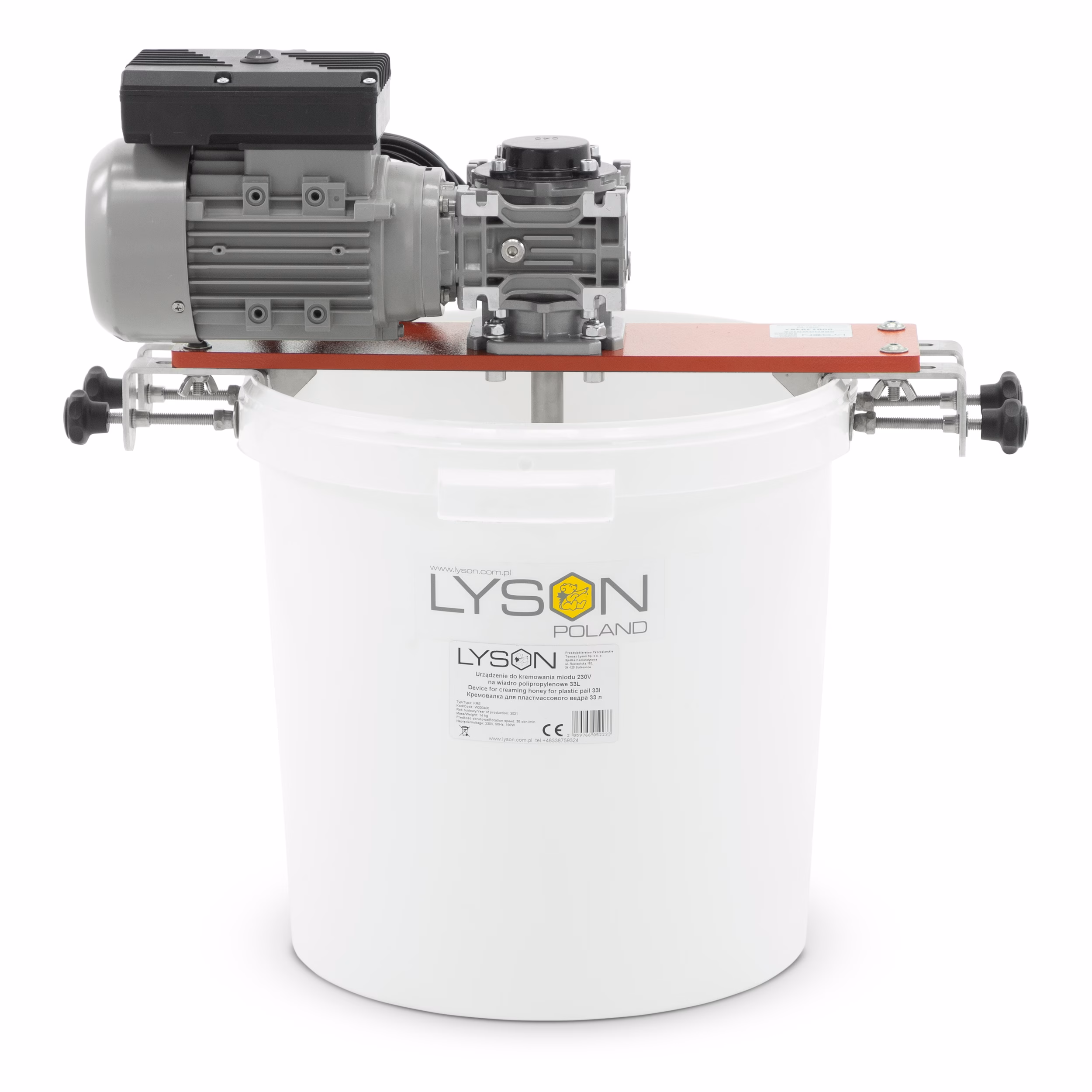 Lyson OPTIMA Honig-Rührgerät für Eimer 31,5 l / ca. 44 kg – Detailansicht 1