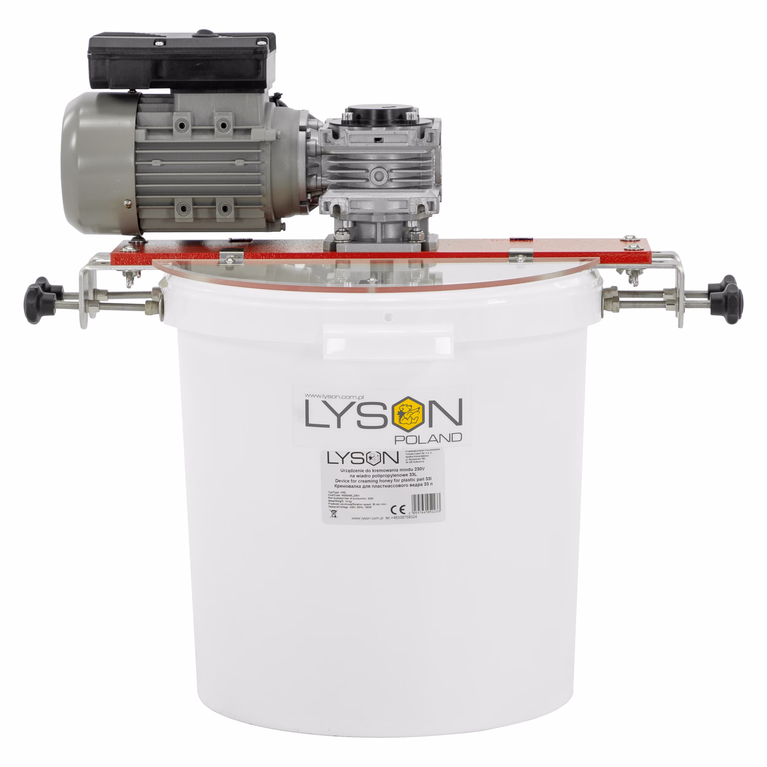 Lyson OPTIMA Honig-Rührgerät für Eimer 31,5 l / ca. 44 kg – Detailansicht 3