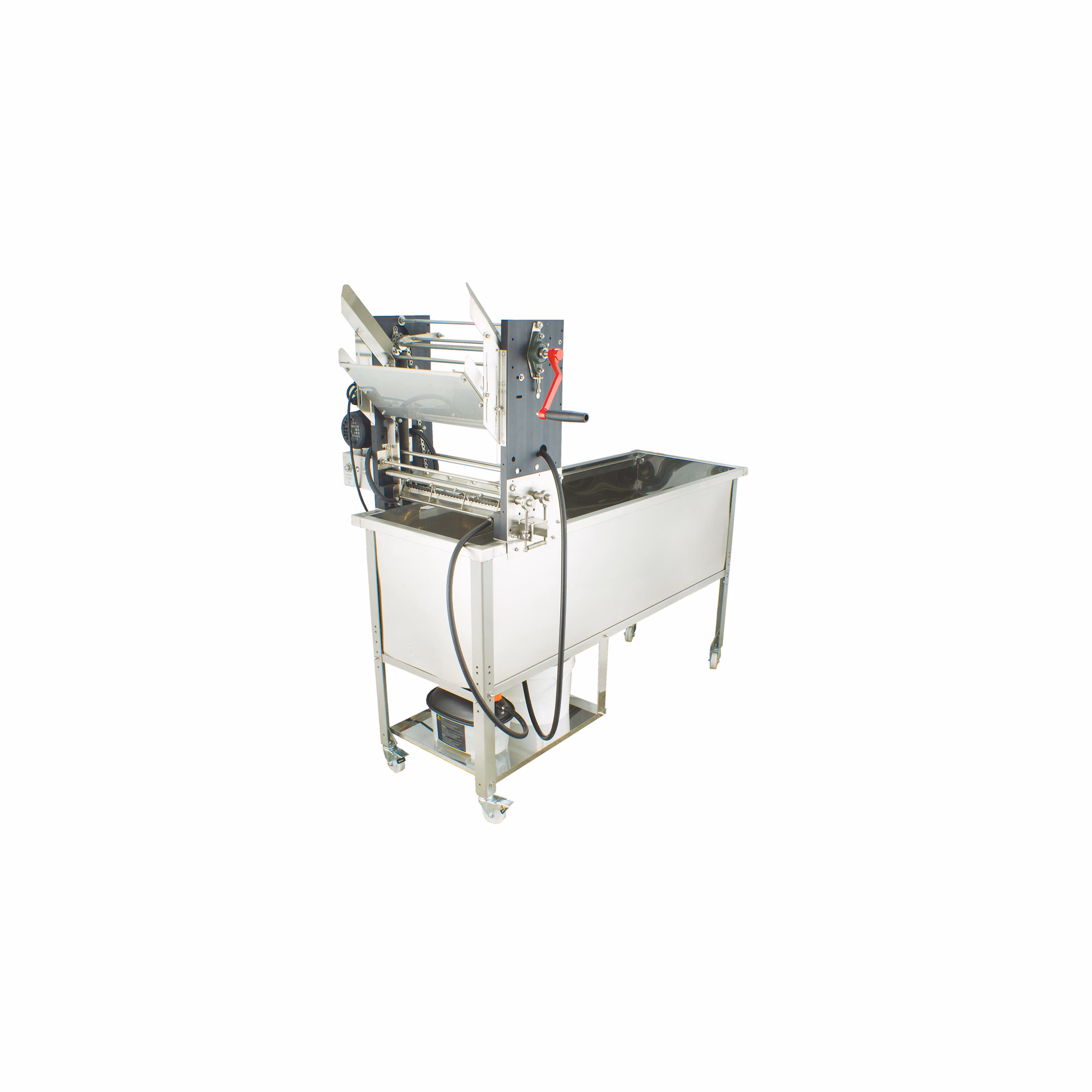 Lyson Rähmchenführung W2096C montiert an Entdeckelungsmaschine W20960