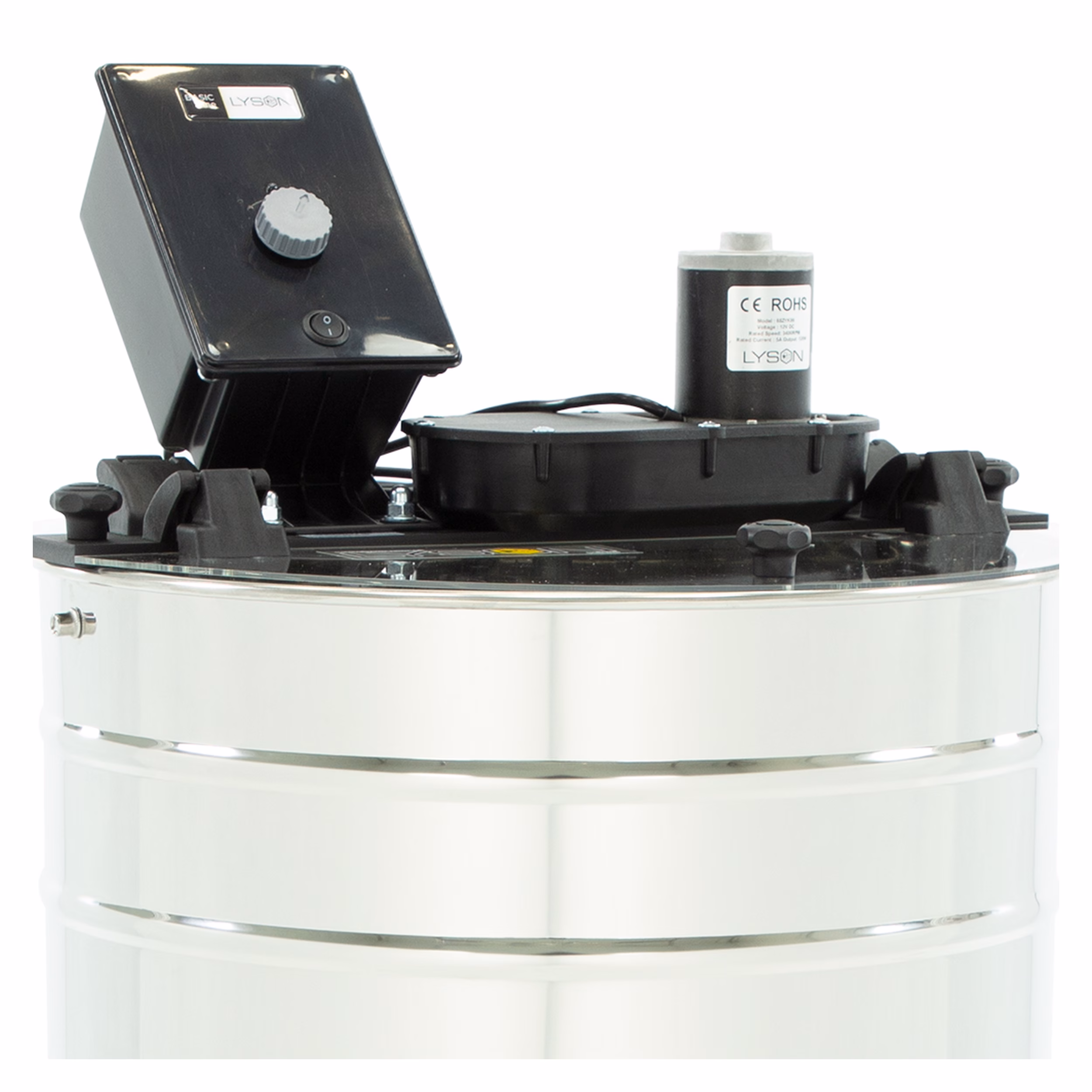 Lyson Tangentialschleuder 4 Waben Motorantrieb Ø 500 mm – W2033BB Basic – Detailansicht 5