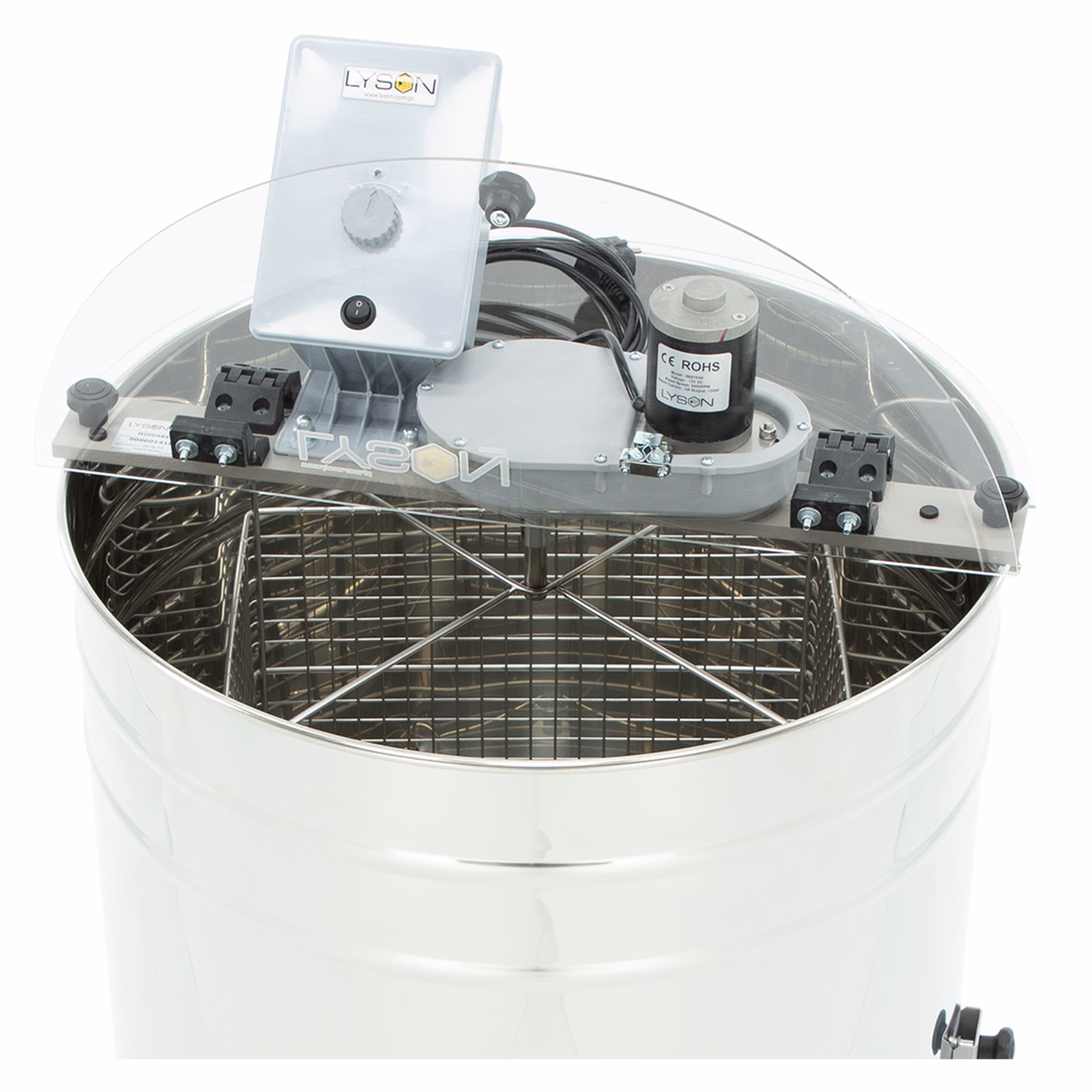 Lyson Tangentialschleuder 4 Waben Motorantrieb Ø 600 mm – W224BV Minima – Detailansicht 5