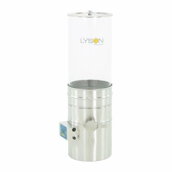Lyson transparenter Absetzbehälter beheizt, 29 l / ~40 kg – W5020