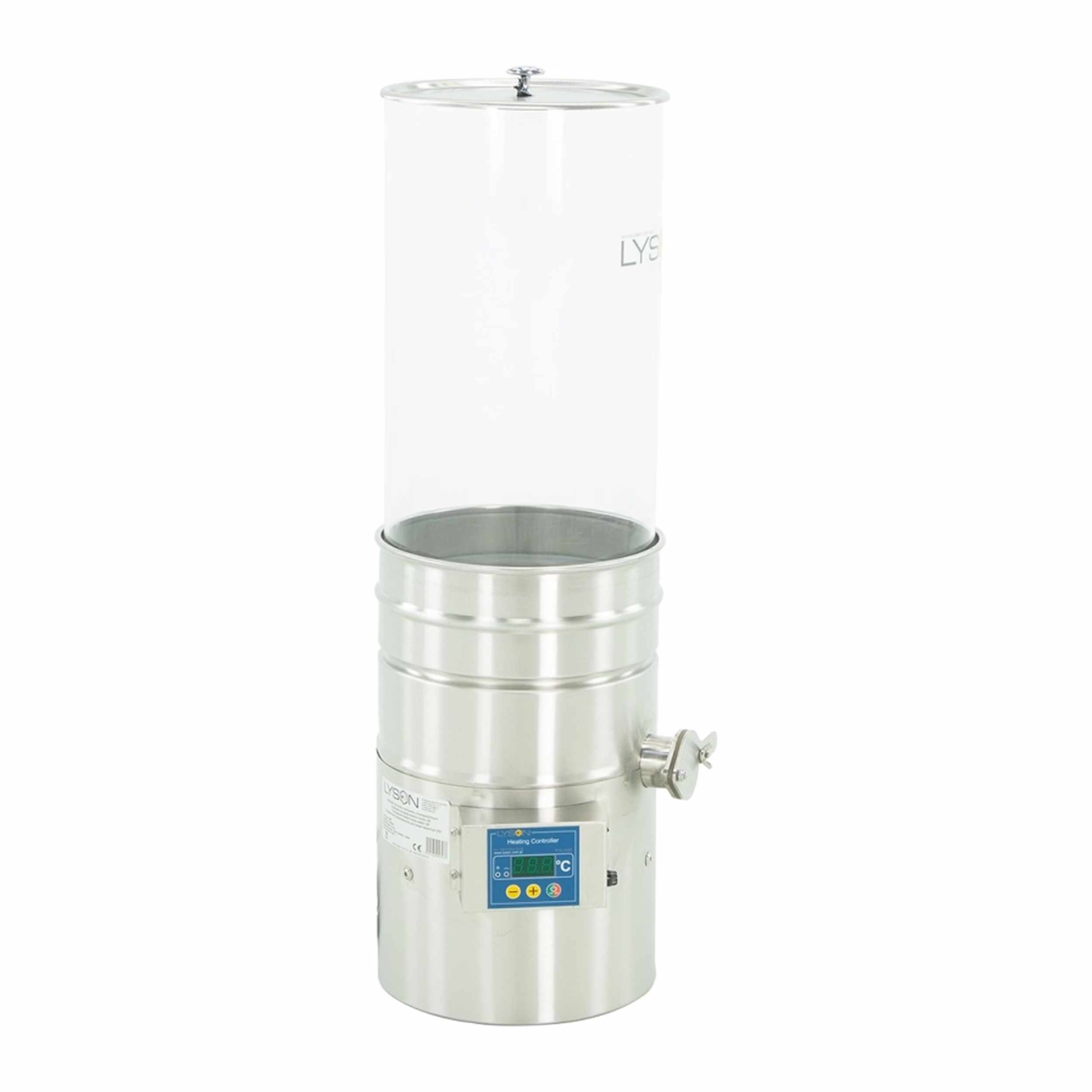 Lyson transparenter Absetzbehälter beheizt, 29 l / ~40 kg – W5020