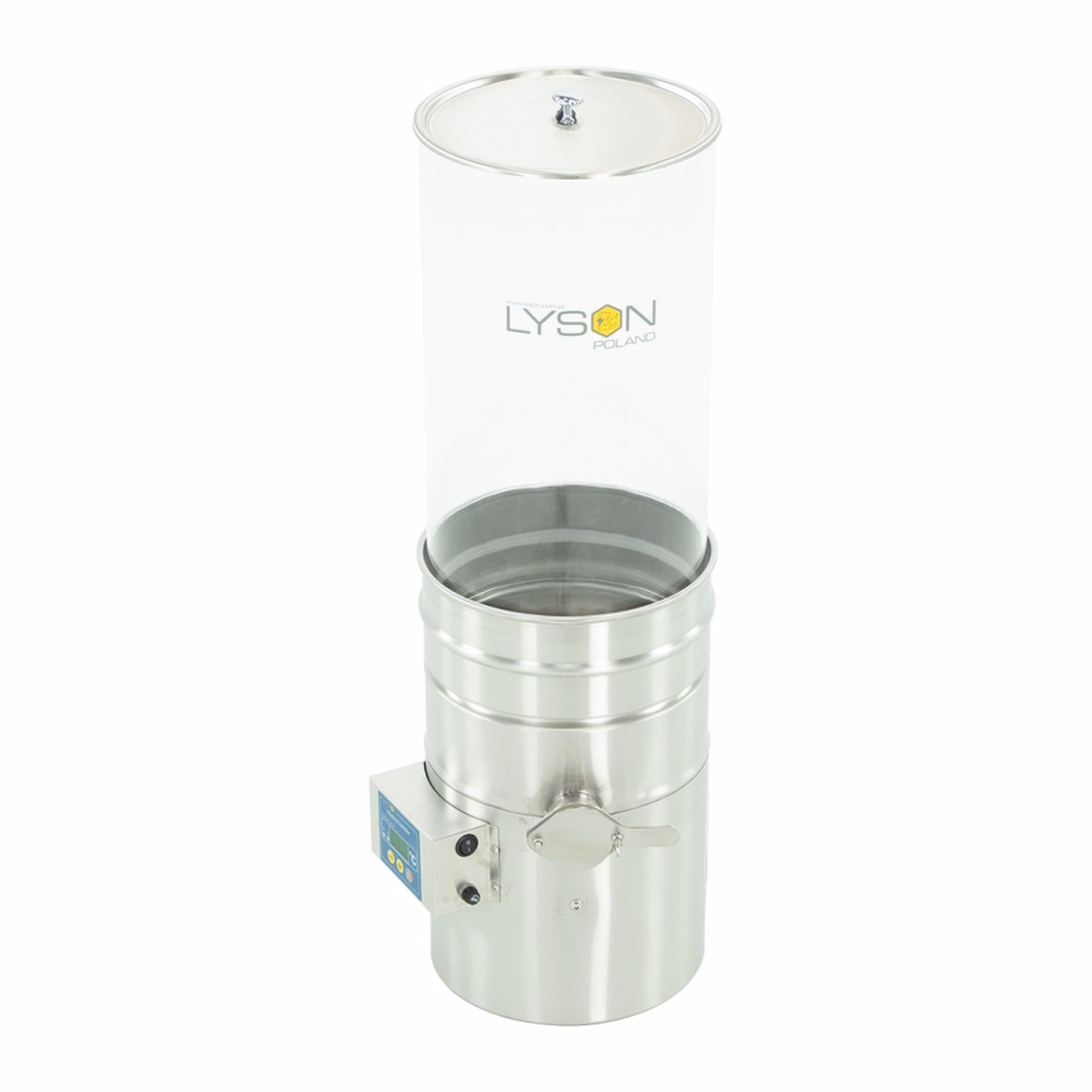 Lyson transparenter Absetzbehälter beheizt, 29 l / ~40 kg – W5020