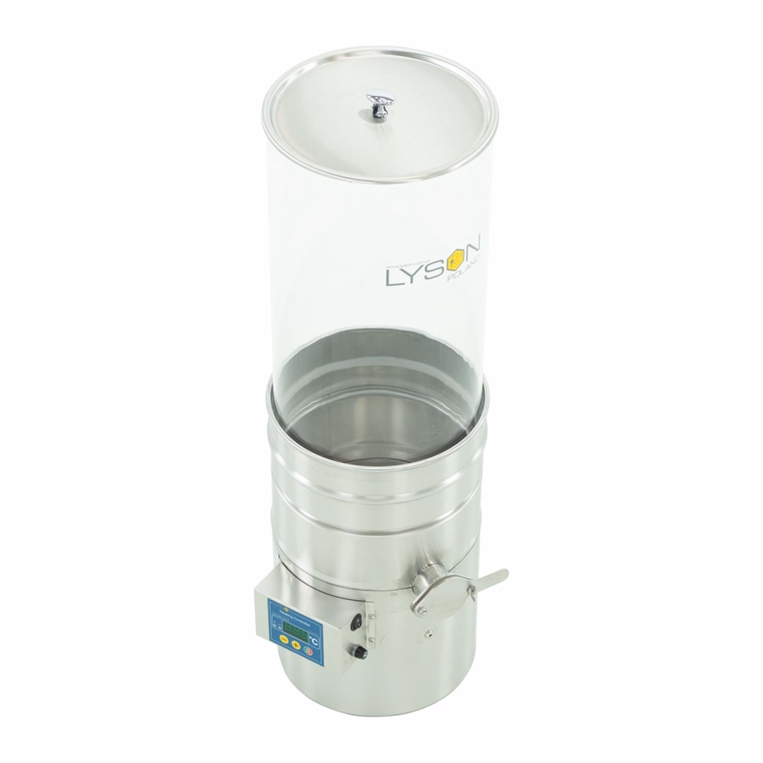Lyson transparenter Absetzbehälter beheizt, 29 l / ~40 kg – W5020