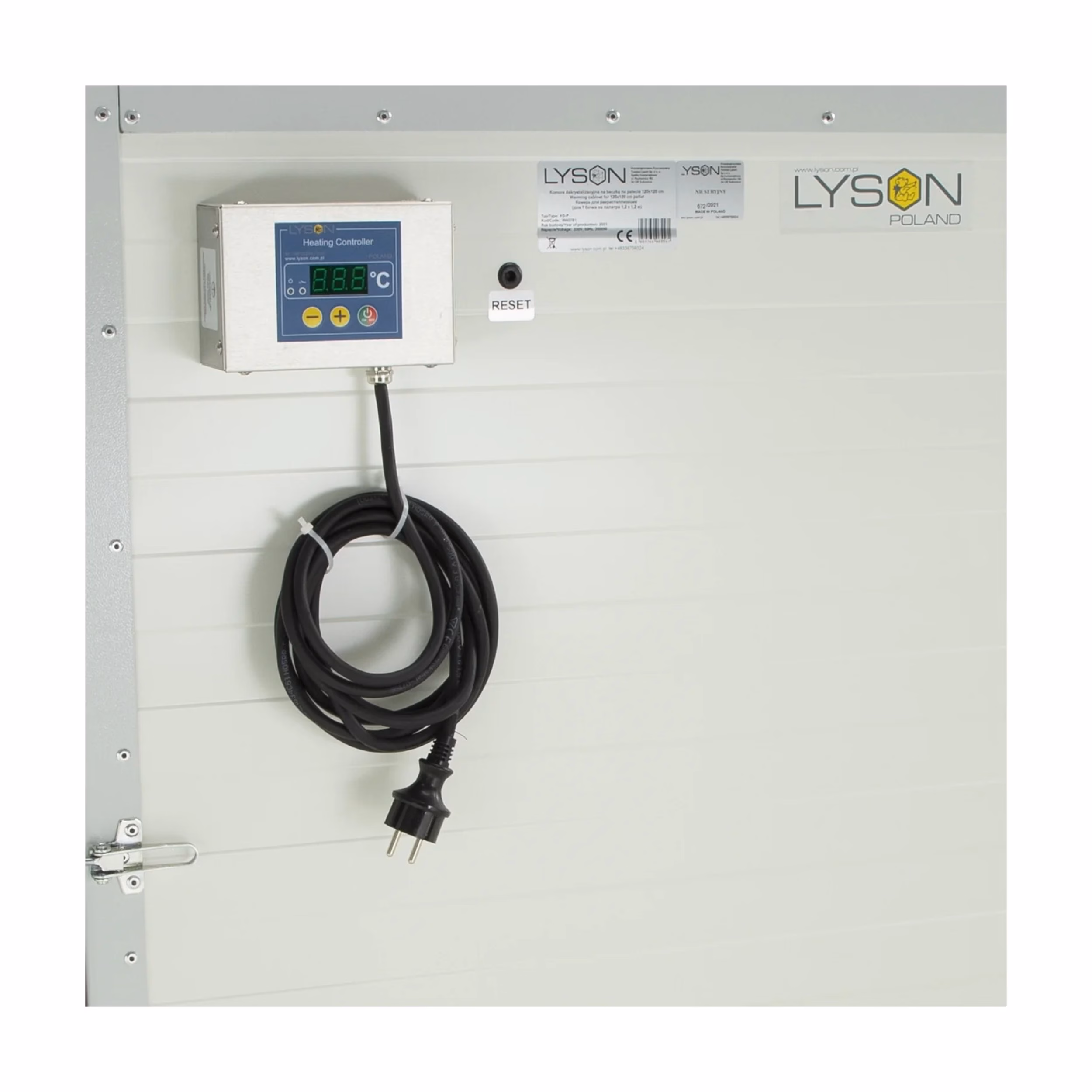 Lyson Wärmeschrank CLASSIC für Honigfass auf 1200-mm-Palette, 230 V – Ansicht 5